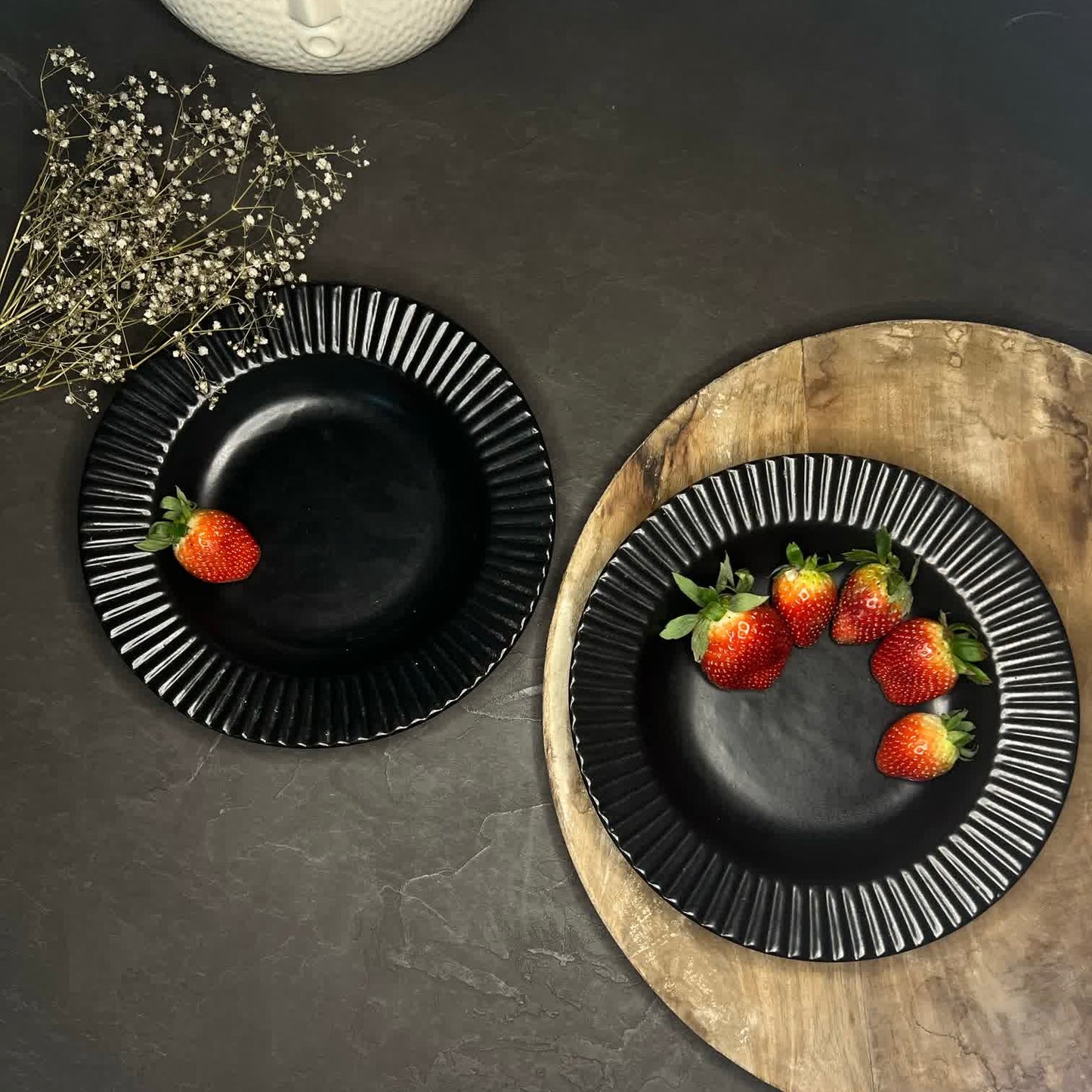 Pasta Plates Black