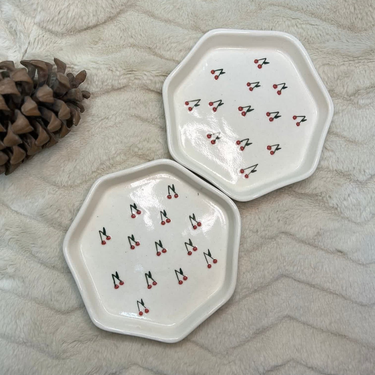 3D Cherry Snack Plates