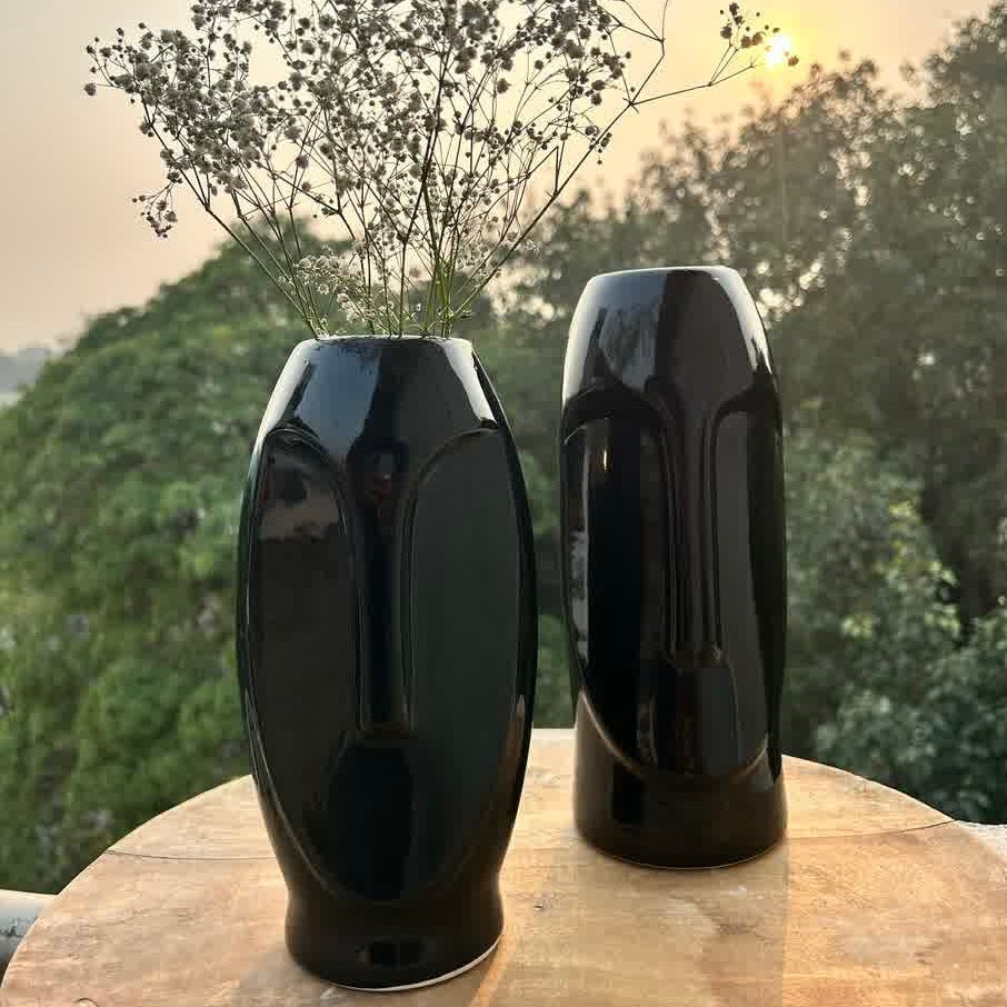 Face Vase Combo Black