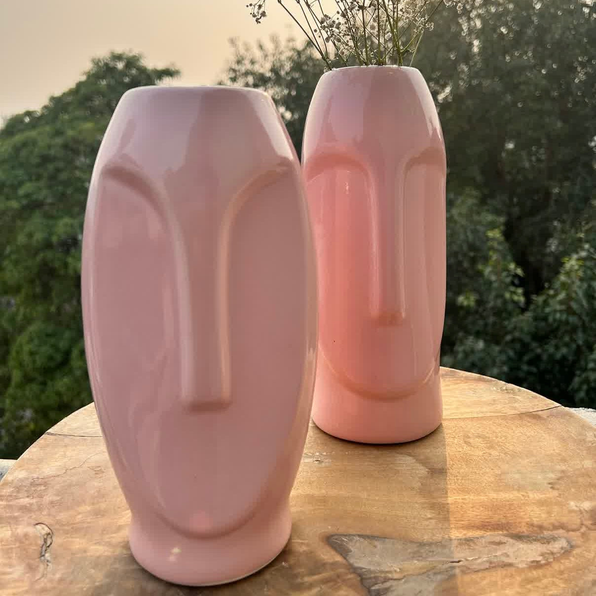 Face Vase Combo Pink