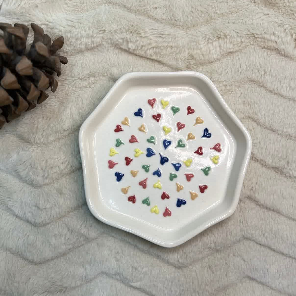 3D Heart Snack Plates