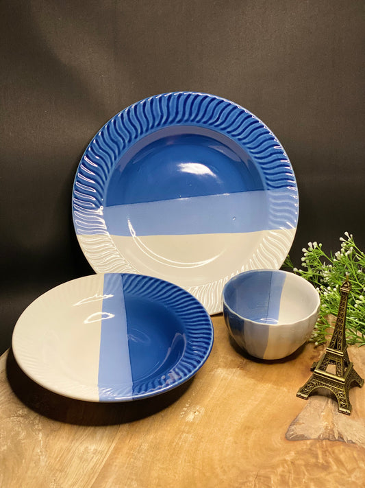 Half Blue Breakfast Set