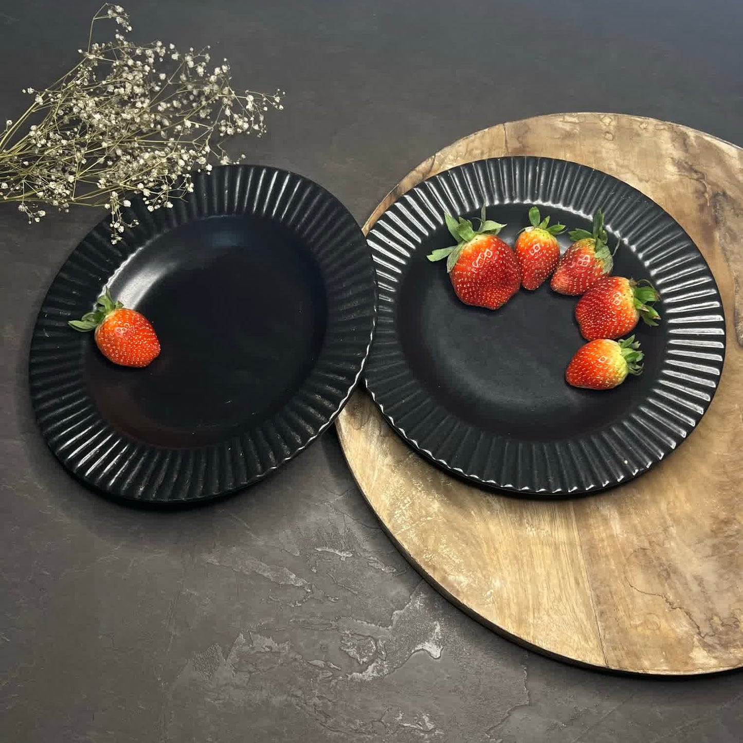 Pasta Plates Black