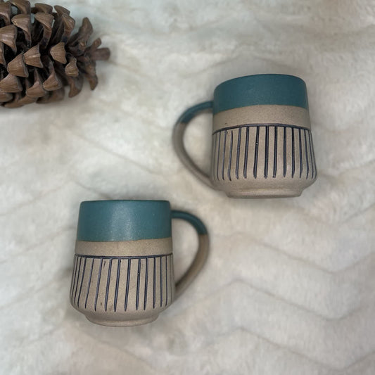 2 in 1 Glaze Coffee Mugs