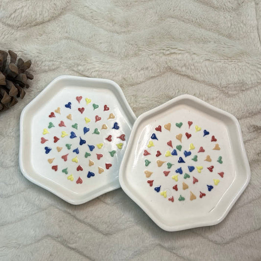 3D Heart Snack Plates