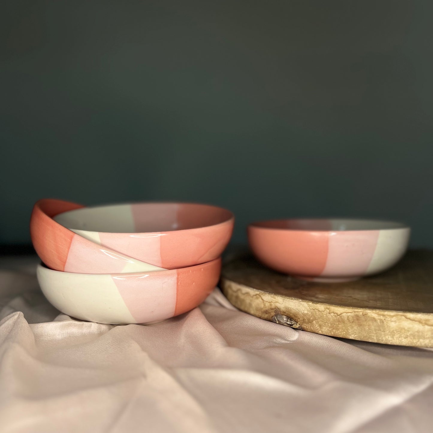 Meal Bowls in Pink Hues