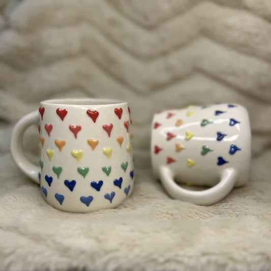 3D Heart Mugs