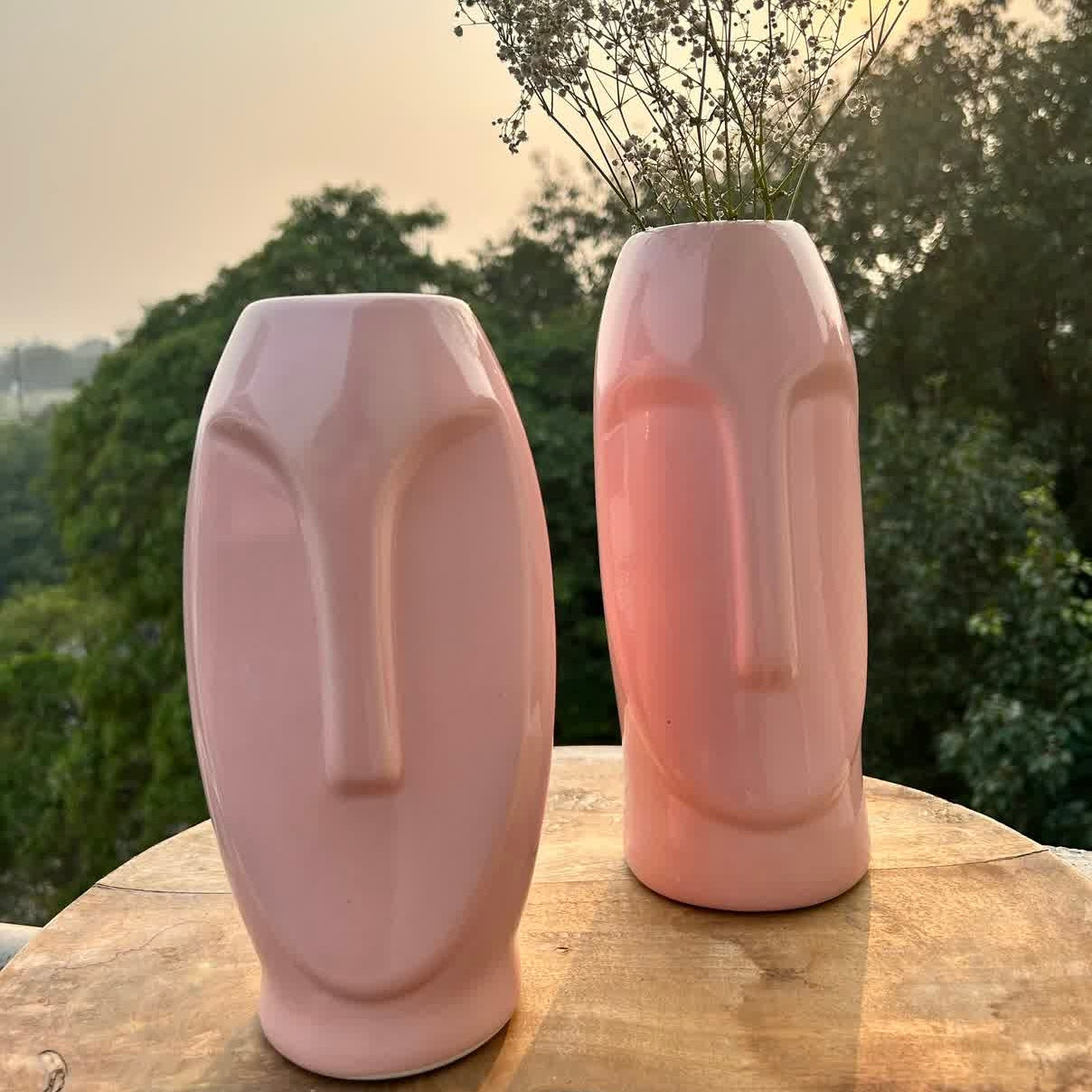 Face Vase Combo Pink